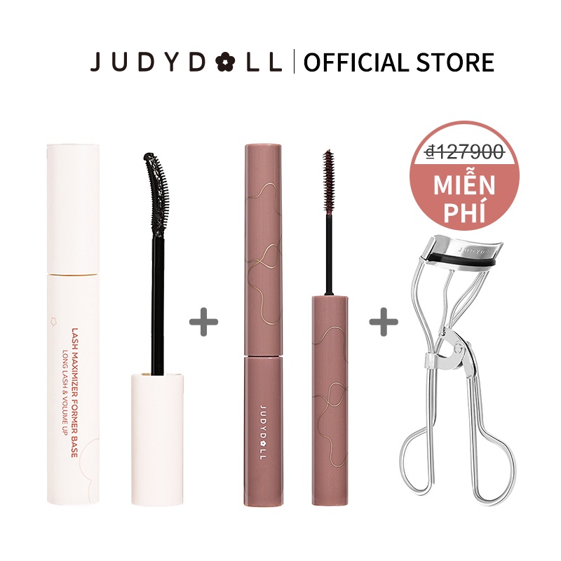 Bộ kem lót và mascara chải lông mi JUDYDOLL làm cong tự nhiên 8.5g