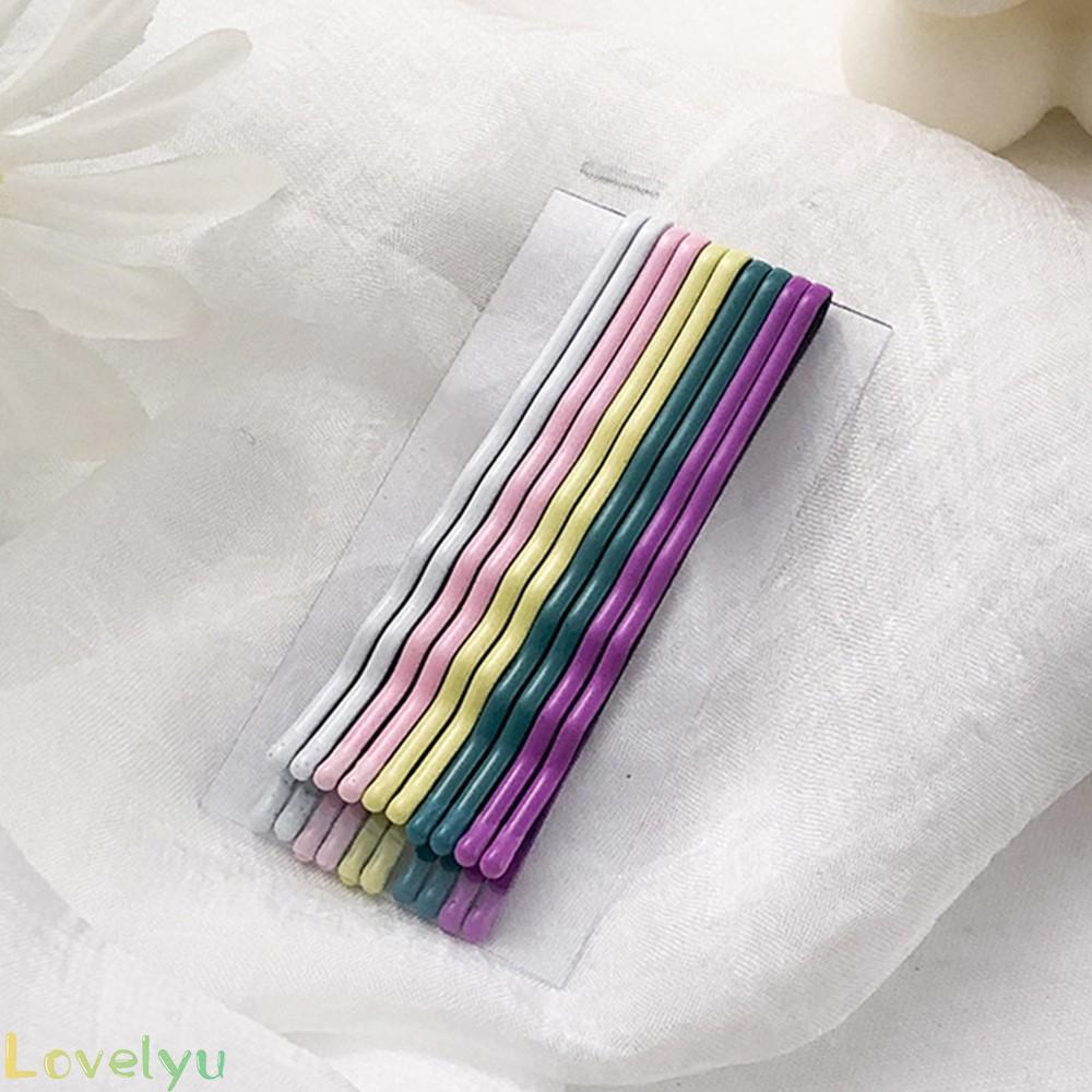 Set 10 Kẹp Tóc Mái Màu Sắc Ngọt Ngào Phong Cách Retro
