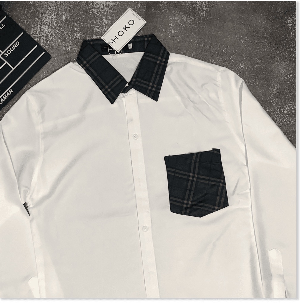 ÁO SƠ MI DÀI TAY NAM TÚI HỘP CARO CỰC  ĐẸP CHO AE KOKO MI FASHION