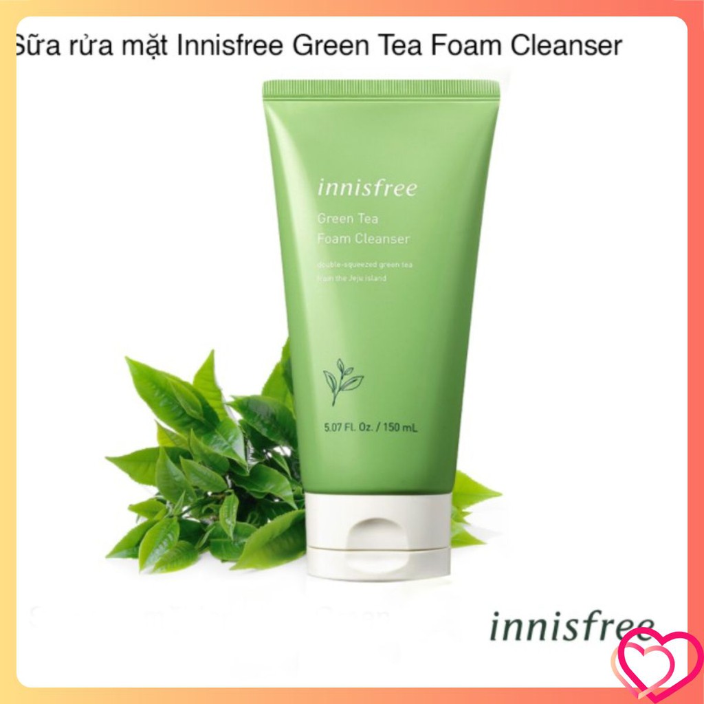 Sữa rửa mặt trà xanh Innisfree Green Tea Foam Cleanser 150ml