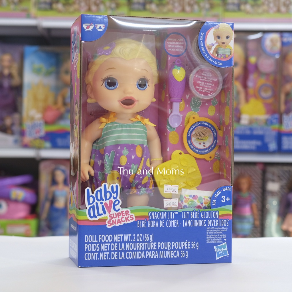 Búp bê Baby Alive Hasbro (Mỹ) - bé Lily biết ăn dặm E5841 và C2697