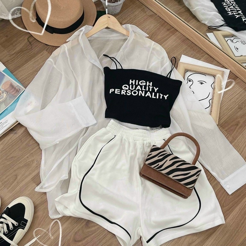 Set 3 Món Áo 2D+Smi+ Quần Kẻ thể thao