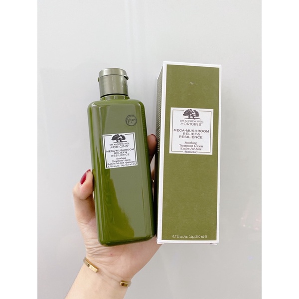 Toner Nấm Origins Mega-Mushroom Skin Relief Soothing Treatment Lotion