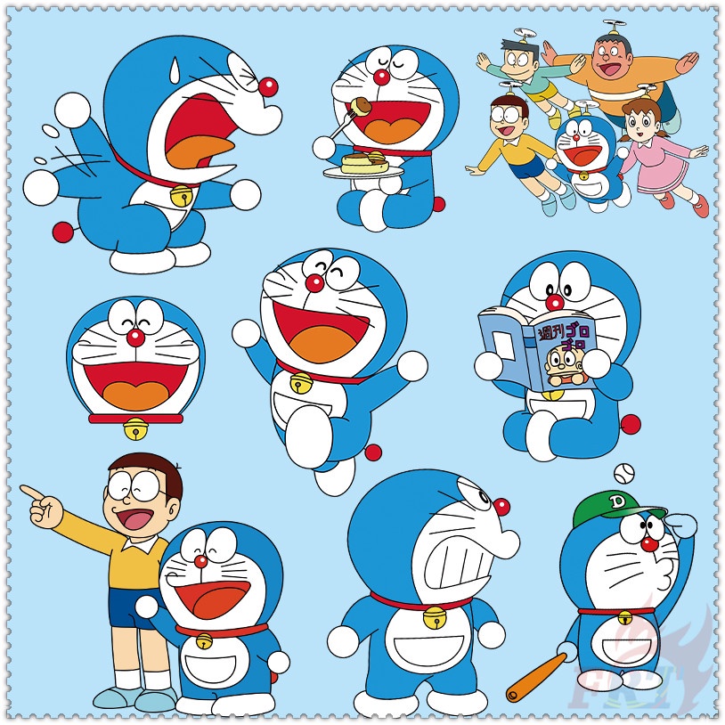 ✪ Sticker Dán Tường Hình Doraemon ✪ 1 Miếng Dán Trang Trí Công Tắc Nhiệt