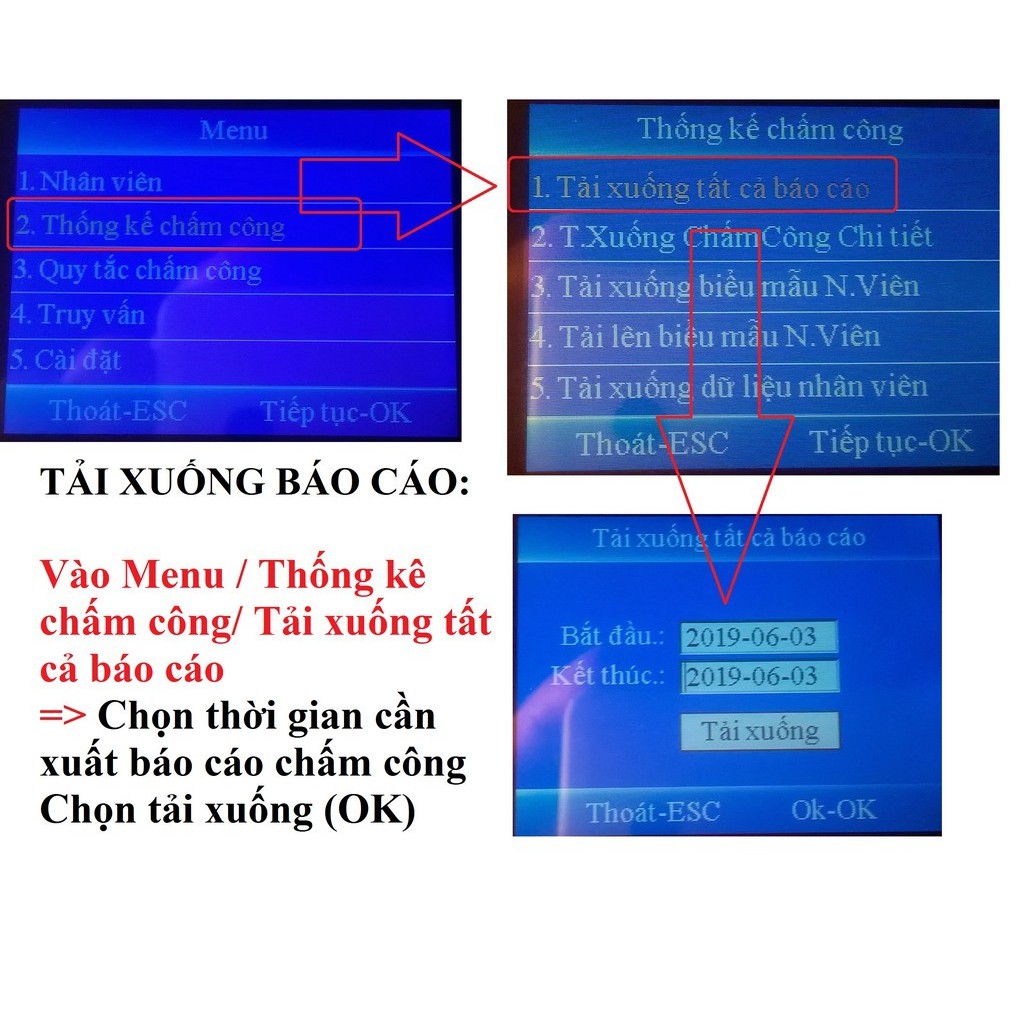 Máy Chấm Công Quét Vân Tay 911 (Tặng USB chống nước 8GB kèm Video hướng dẫn sử dụng)