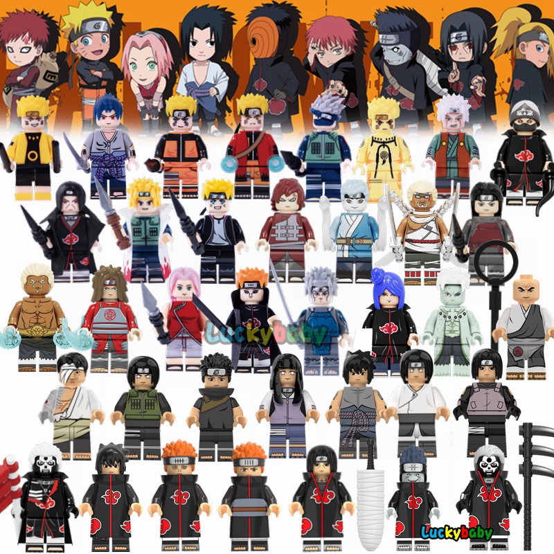 Mô hình đồ chơi lego nhân vật hoạt họa Naruto độc đáo