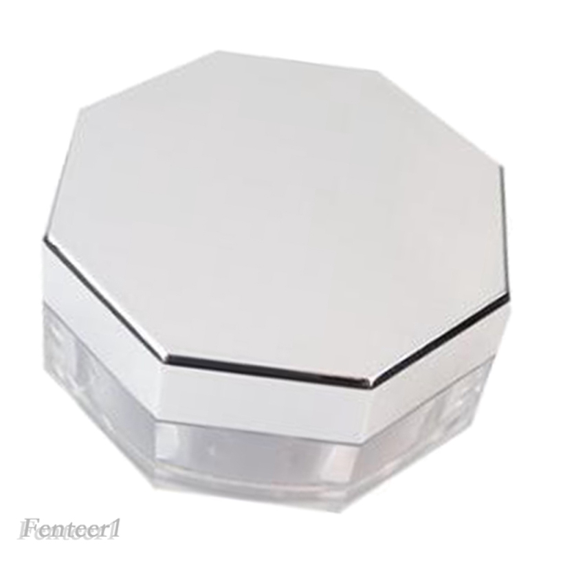 Hộp Nhựa Đựng Phấn Khoáng Trang Điểm Kèm Bông Phấn DIY Fenteer1