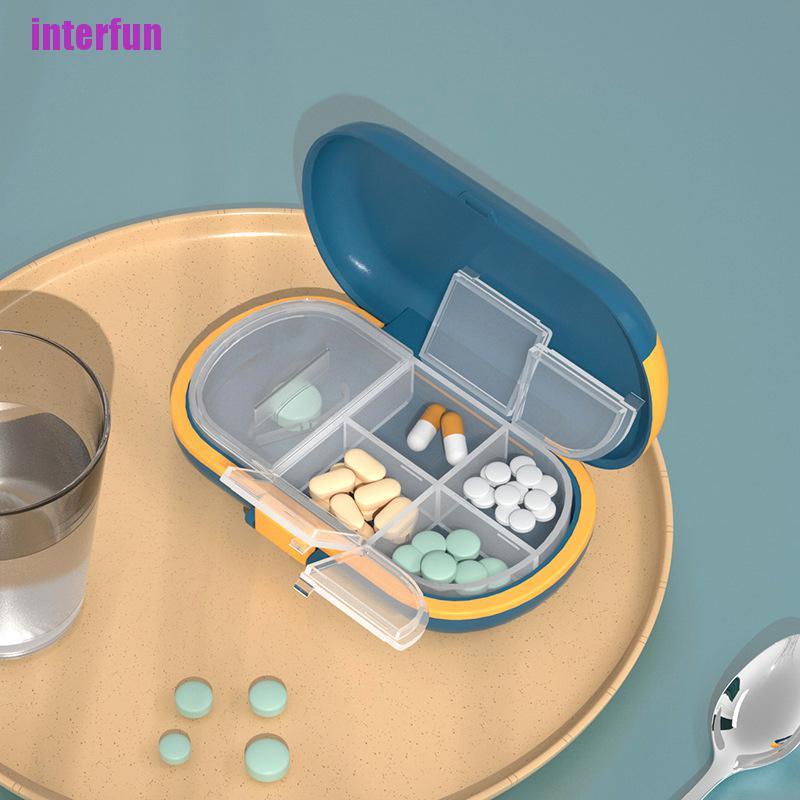 Hộp Đựng Thuốc 4 Ngăn Bằng Nhựa An Toàn Tiện Lợi Khi Đi Du Lịch