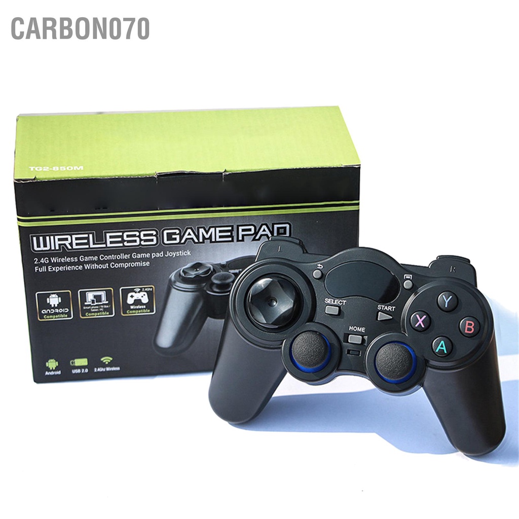 Carbon070 Bộ điều khiển trò chơi không dây cần 2.4G nhạy cho Android TV Set Top Box