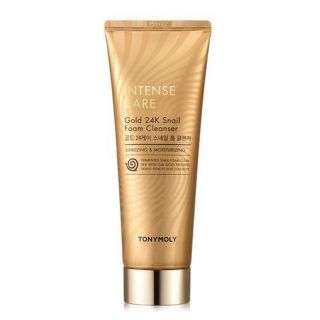 Sữa rửa mặt chống lão hoá ốc sên vàng 24k Tonymoly Intense Care Gold 24k Snail Foam Cleanser