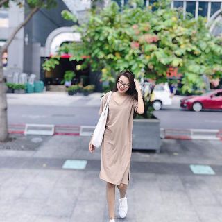 Đầm thun dây chéo lưng #155k