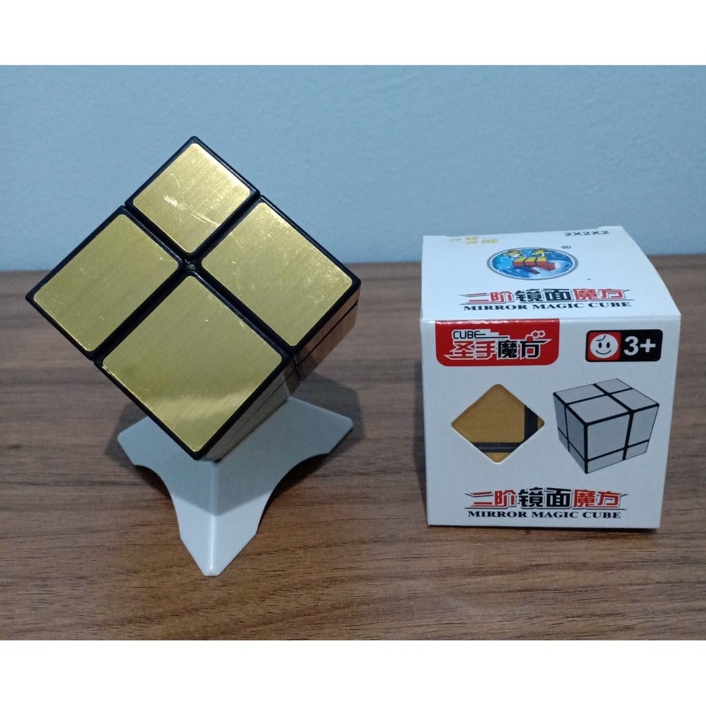 Khối Rubik 2x2 Màu Đen Bạc