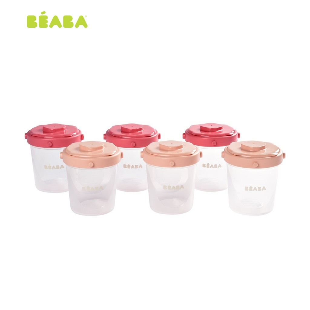 Bộ 6 hộp chia thức ăn size 200ml Béaba