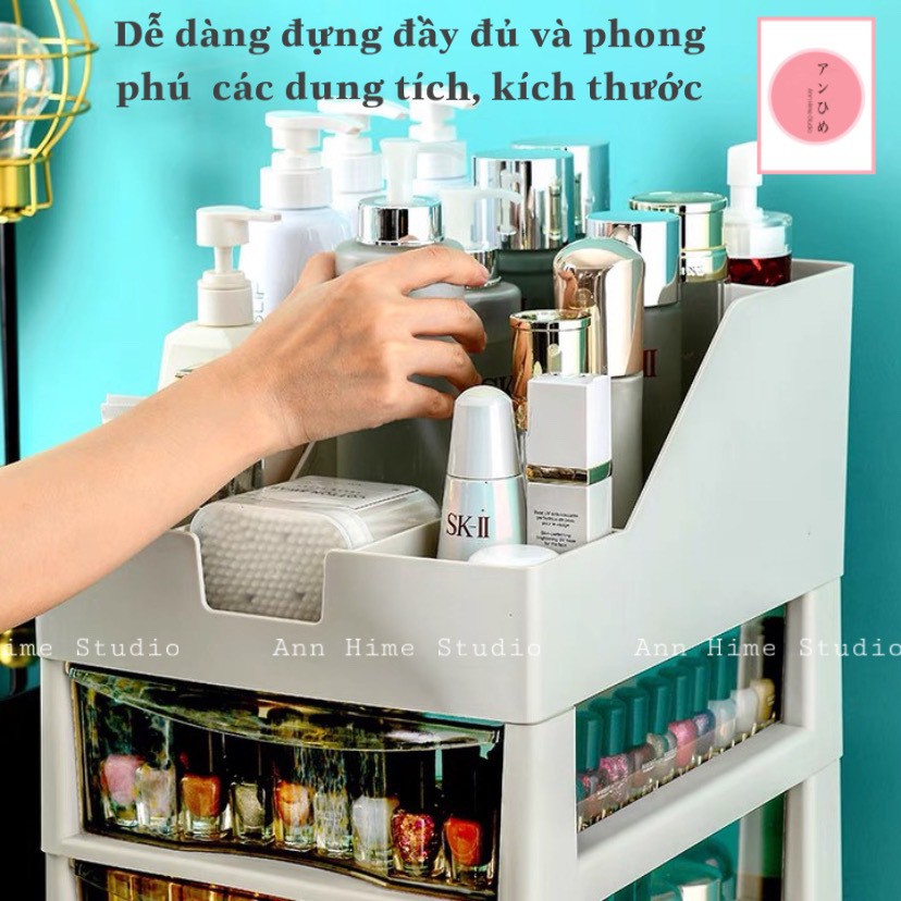 TỦ ĐỰNG MỸ PHẨM TRANG SỨC CHỐNG BỤI CAO CẤP CỠ LỚN ANN HIME TMP01