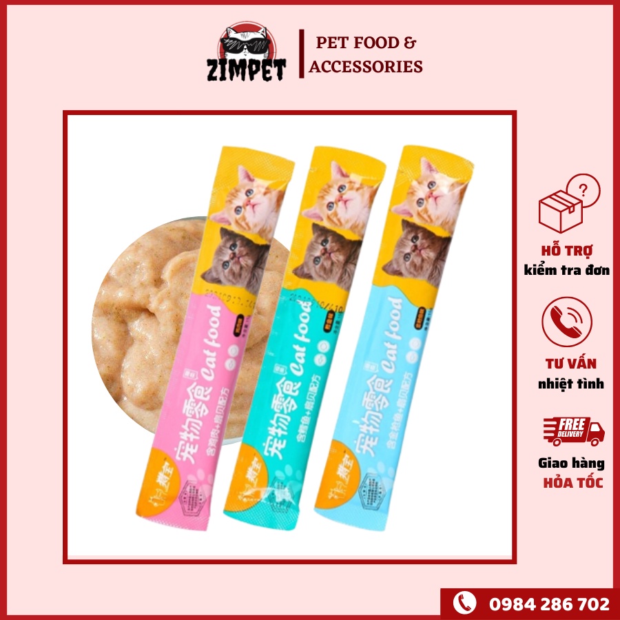 Súp thưởng ăn vặt cho mèo CatFood Liebao - dạng thanh 15gr