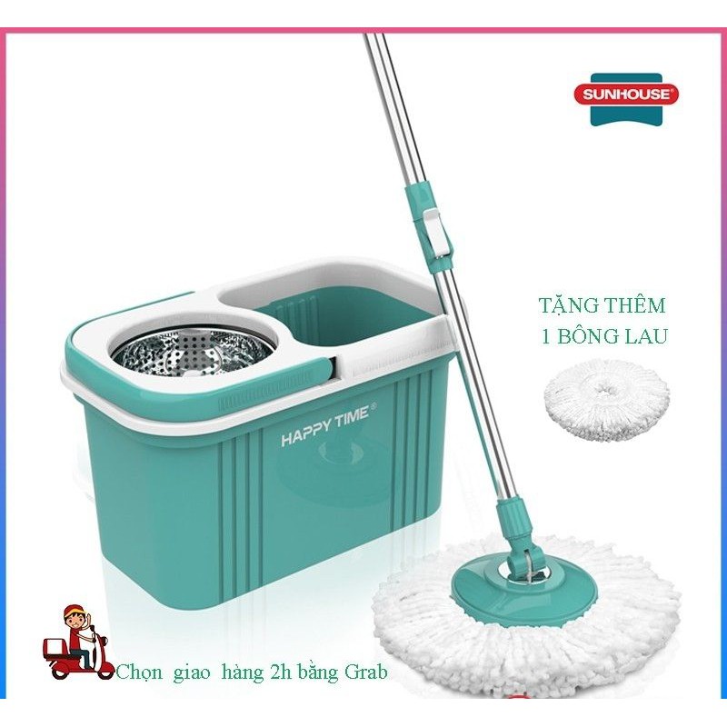 BỘ LAU NHÀ 360 ĐỘ SUNHOUSE HAPPY TIME [SANG TRỌNG, SIÊU BỀN]