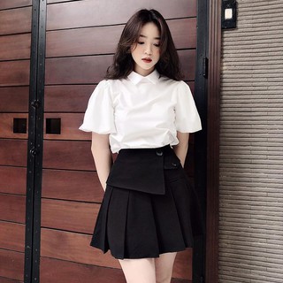 Chân váy xếp ly vạt chéo - CVBEO064