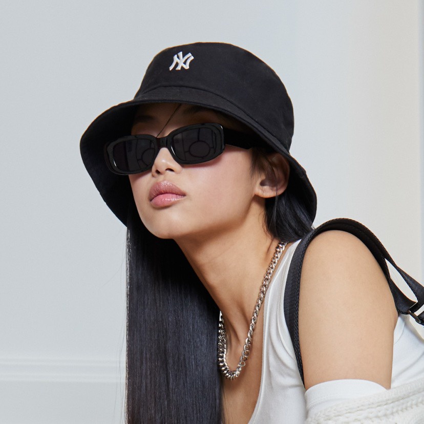 Mũ bucket MLB logo NY chữ nhỏ hàng xuất dư cao cấp phong cách Hàn Quốc - Hùng Nón Hiệu