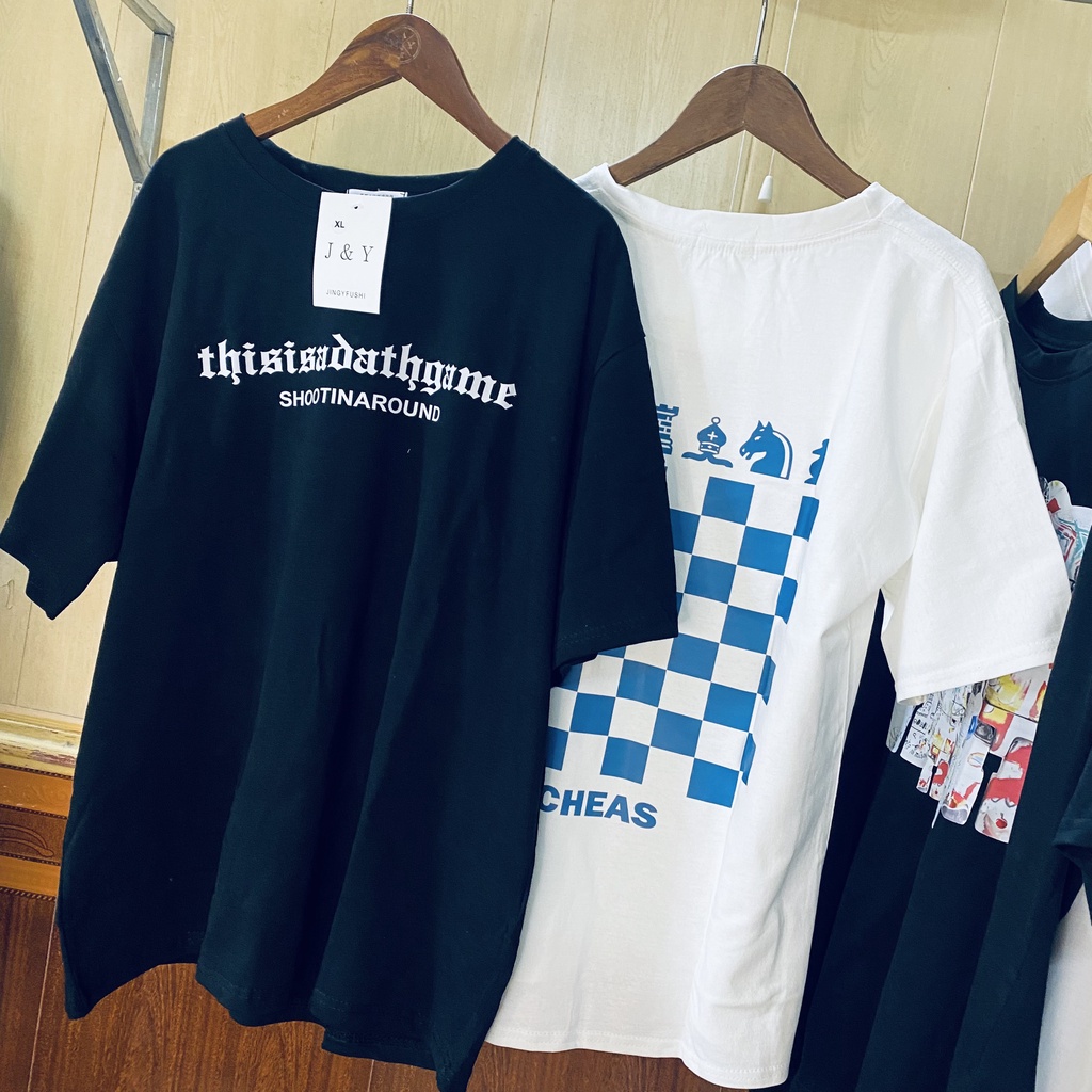ÁoThun Nam Nữ Hình Bàn Cờ Vua Chât Cotton 4 Chiều Xịn ,Áo Phông Unisex XC 055 aothun.teeshirt