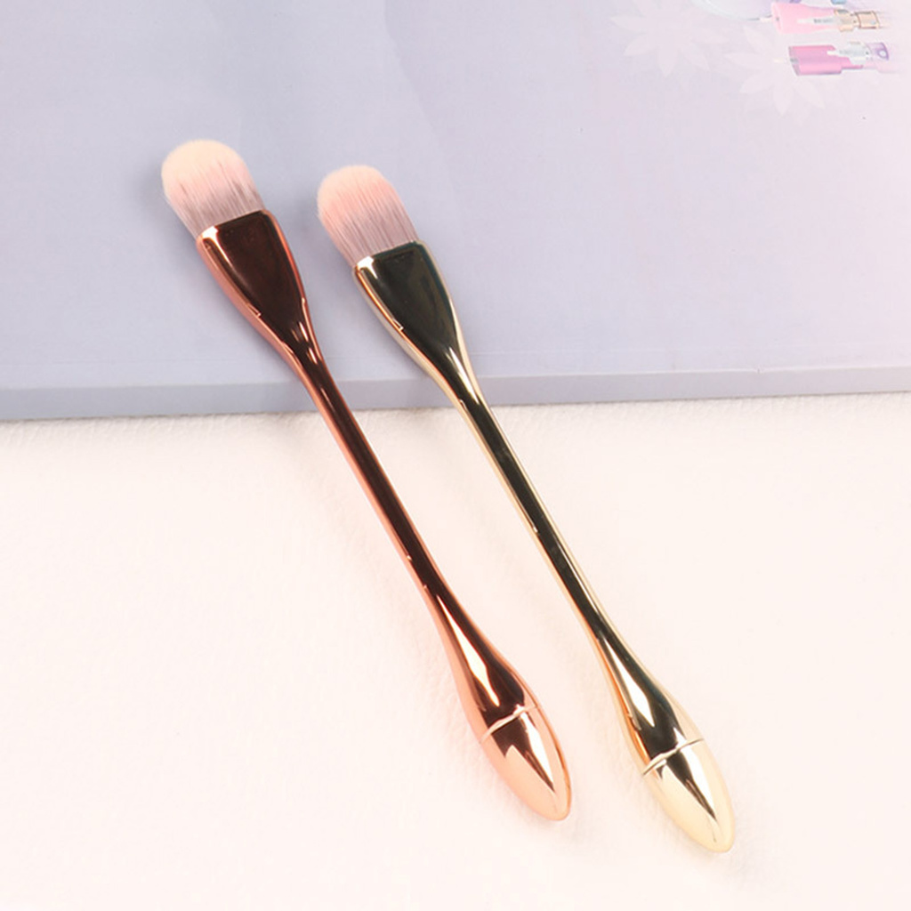 CODseller Goblet Makeup Brush Electroplating Smooth Portable Soft Loose Powder Brush Beauty Tools for Cosmetic