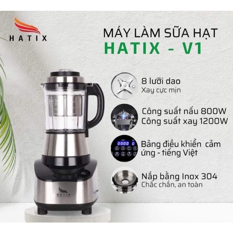 Máy làm sữa hạt đa năng Hatix V1