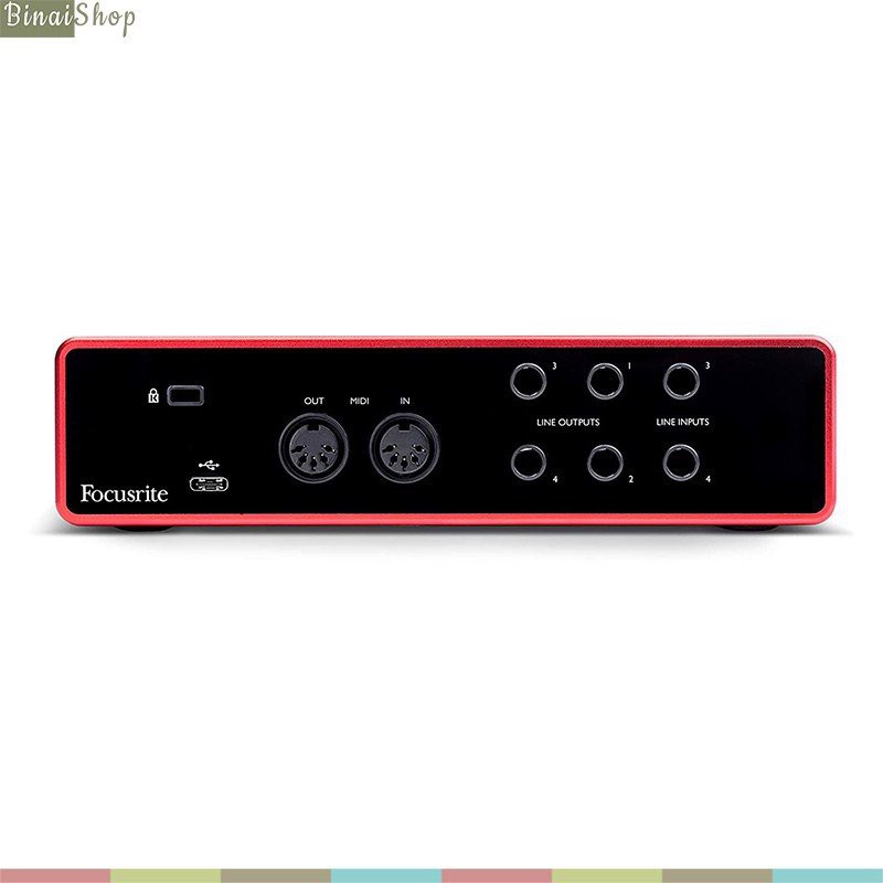 Scarlett 4i4 (Gen 3) - Sound Card Thu Âm 4in, 4 Our, Phền Mềm Pro Tools