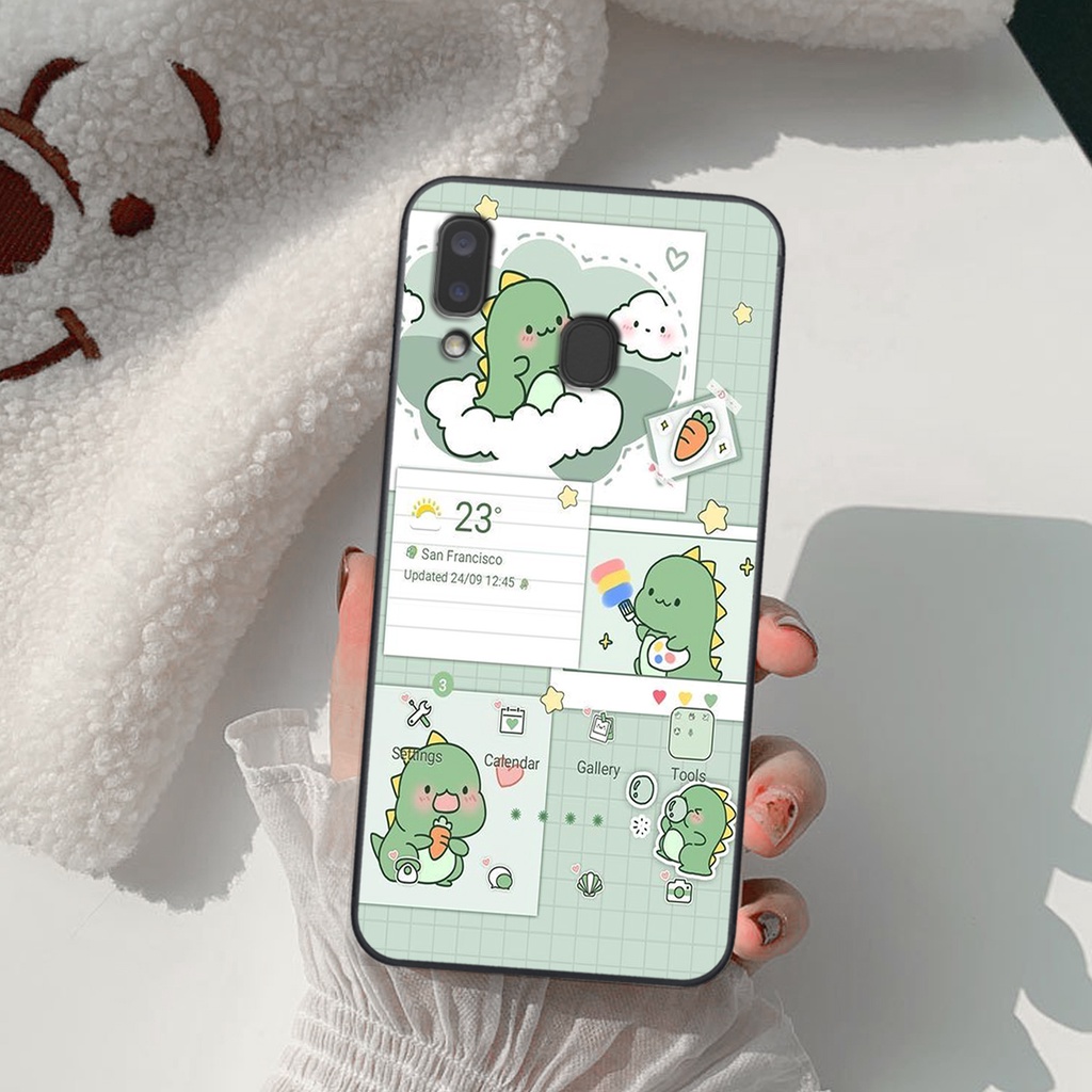 Ốp lưng Samsung Galaxy A20 - A30 - M20 -M30 khủng long chibi dễ thương
