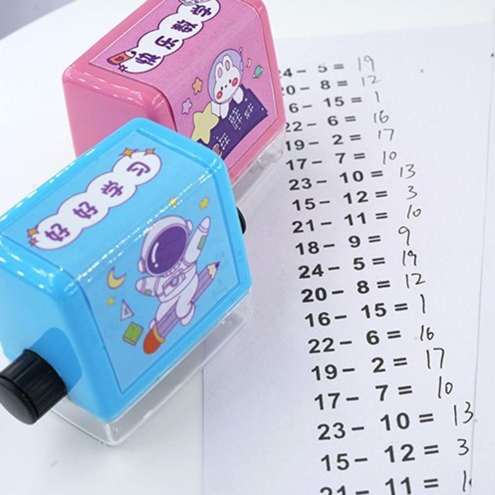 CLEOES Con Dấu Lăn Số Kèm 100 Con Dấu In Số Dùng Trong Giáo Viên