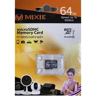 Thẻ nhớ Micro SD 64gb MIXIE bảo hành 3 năm dùng cho camera, máy ảnh.