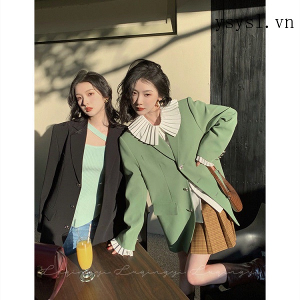 Áo Sơ Mi Tay Dài Cổ Búp Bê Viền Bèo Màu Trắng Phong Cách Retro Thời Trang Cho Nữ