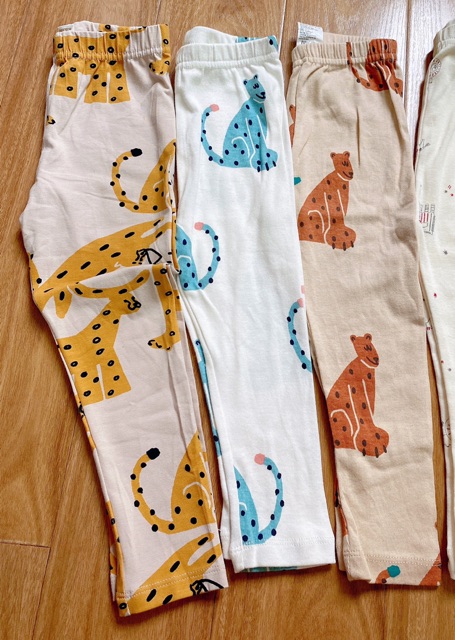 (120) Legging cotton hổ báo vàng mooulg08