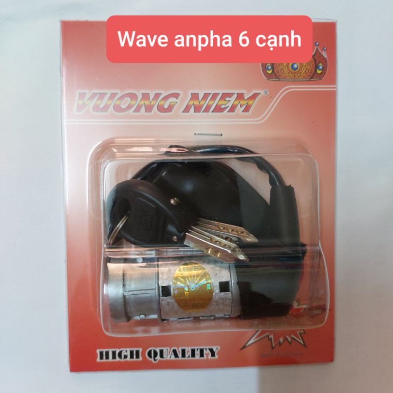 Ổ Khóa Trước Wave Anpha chìa 6 Cạnh - VuaMien