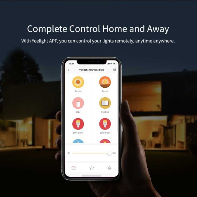 Bóng Đèn LED Dây Tóc Thông Minh Xiaomi Yeelight 500 Lumens 6W Hoạt Động Với Ứng Dụng Apple Homekit Và Mijia