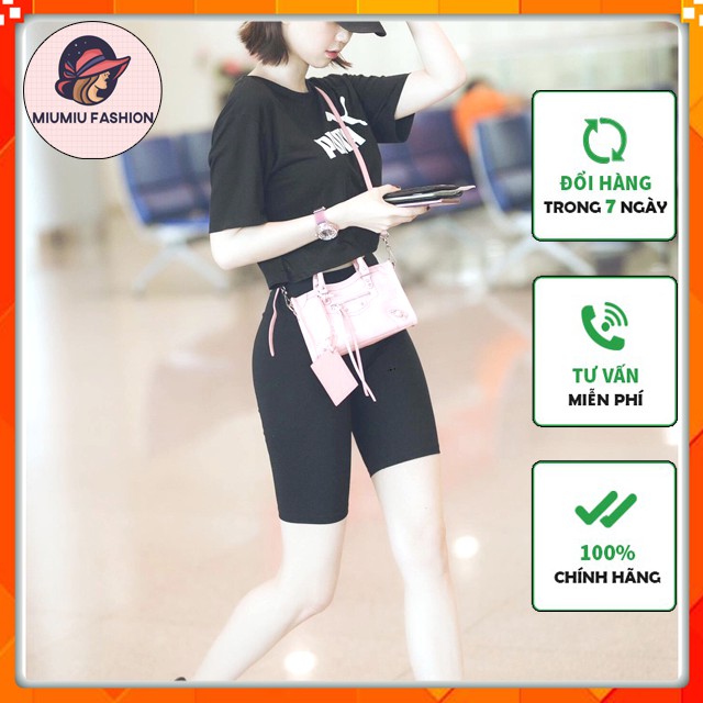 Quần legging đùi siêu hot / Quần legging lửng nâng mông cạp cao siêu co giãn  [legging đùi]