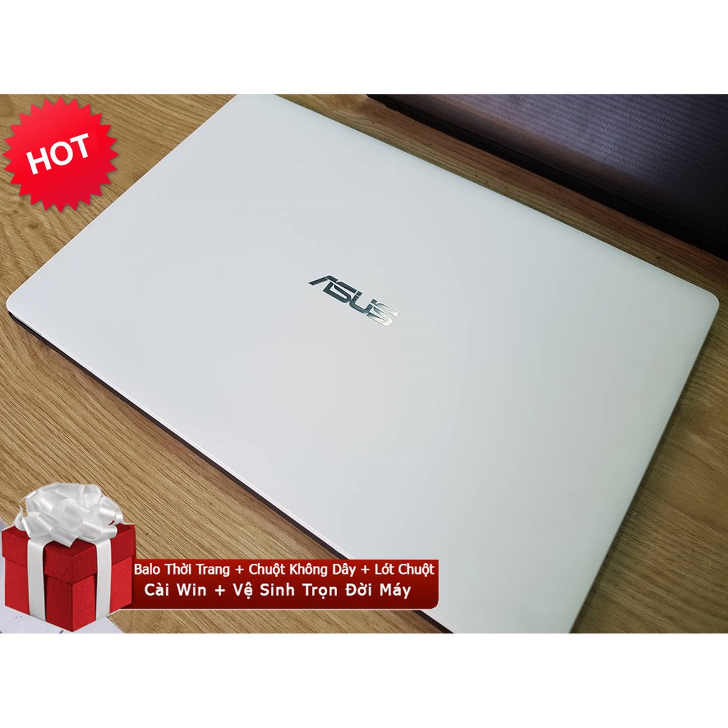 [Quá Rẻ ] Laptop cũ Asus X553M Trắng 99% Ram 4Gb/Ổ 500Gb/Bàn Phím Số/Tặng Balo + ChuộtK Dây