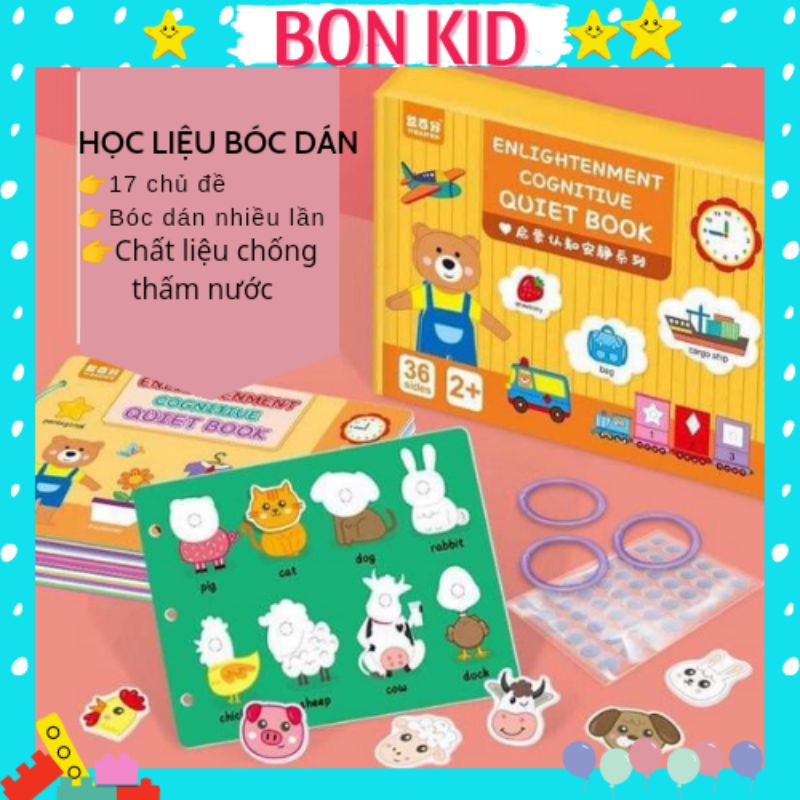 Học liệu bóc dán 17 chủ đề
