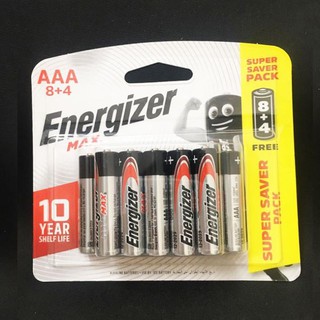 Pin Đũa AAA Energizer max vỉ 12 viên