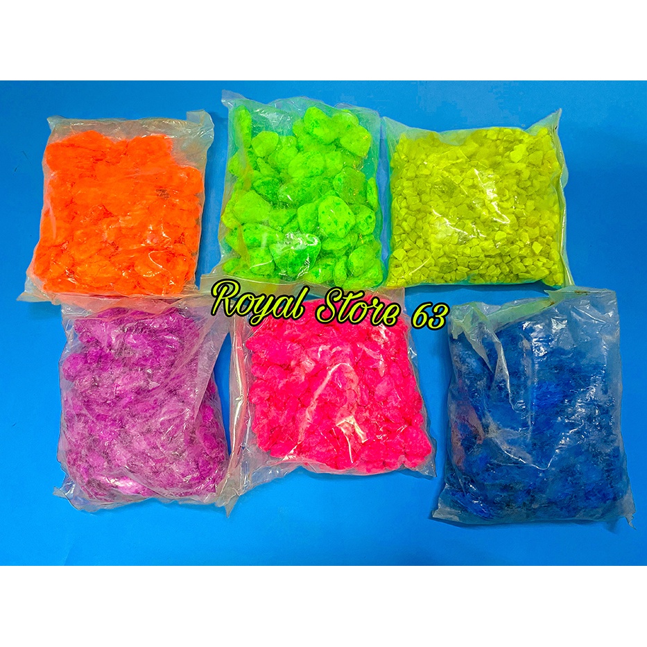 Đá sỏi màu trang trí bể cá, tiểu cảnh (túi 800gram)