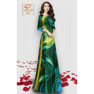 vải áo dài màu chuyển sắc