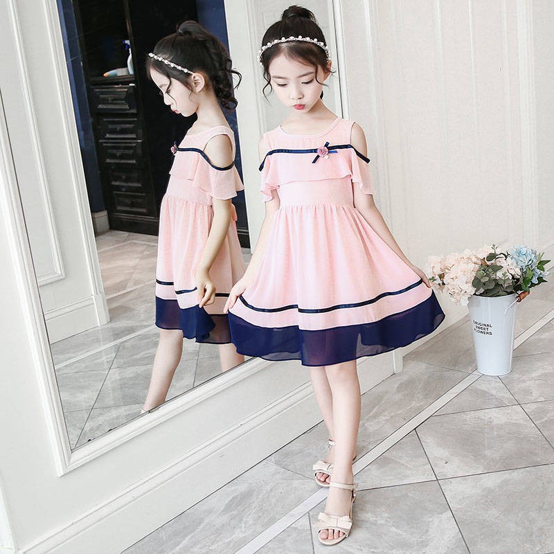 Đầm Chiffon Thời Trang Mùa Hè Dành Cho Bé Gái 10-15 Tuổi