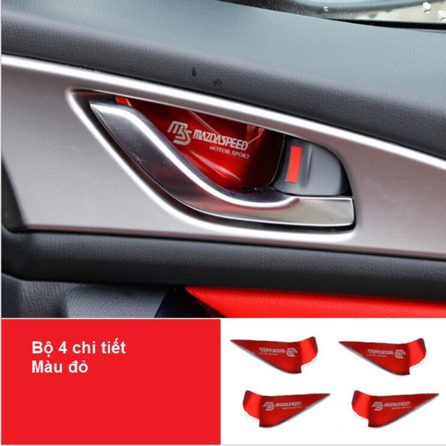 Ốp hõm cửa trong cho xe Mazda 3, 6, CX5, CX8, CX9