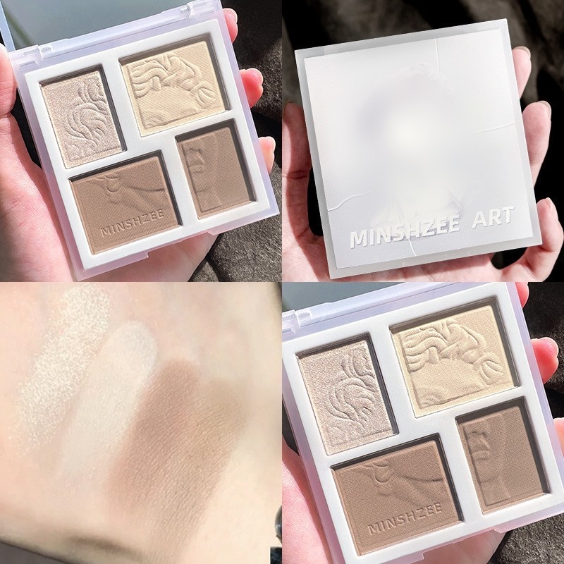 Bảng Phấn Mắt / Bảng Phấn Mắt / Tạo Khối / Phấn Bắt Sáng Tông Lì / Phấn Má Hồng Trang Điểm Sáng Da