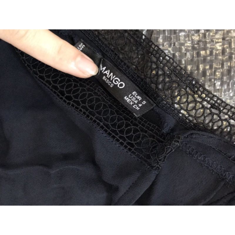 Áo 2 dây Mang0 phối viền ren