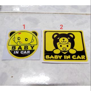 Tem Sticker Baby In Car Kích Thước 6 cm Giá Rẻ
