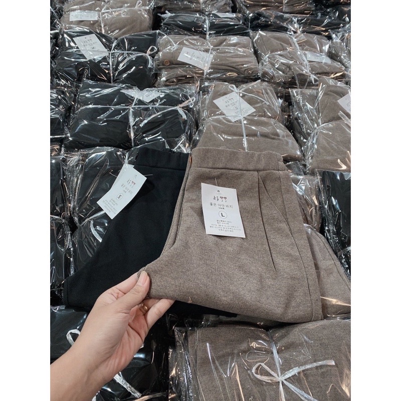 Quần Tây Baggy Chất dạ tăm  dáng baggy dễ mặc siêu ấm áp