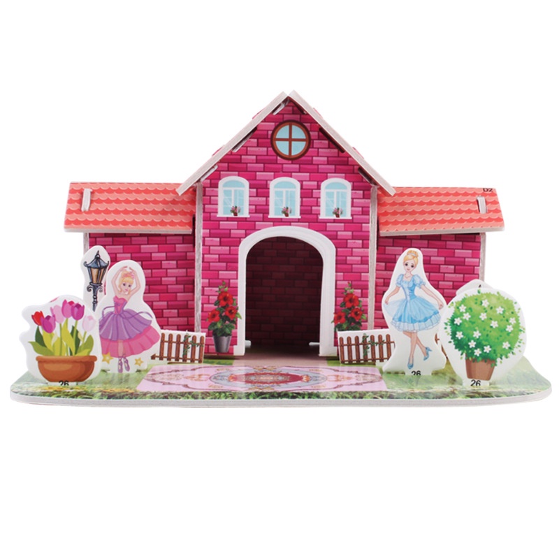 [HCM]Lắp ghép mô hình 3D nhiều mẫu bằng xốp cho bé màu sắc xinh xắn  - Selenshop