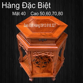 Đôn Lục Giác 40cm Kê Đồ Trang Trí Phòng Khách Cao 50,60,70,80
