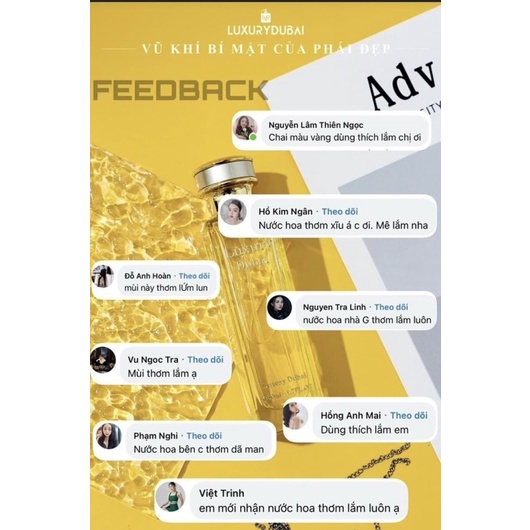 Tinh dầu nước hoa Luxury chính hãng thơm ngây ngất