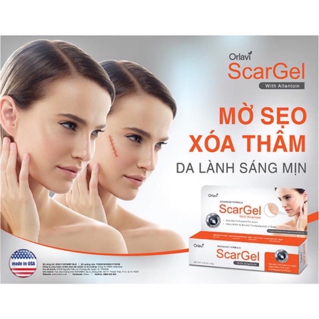 Orlavi Scargel - Gel làm mờ sẹo