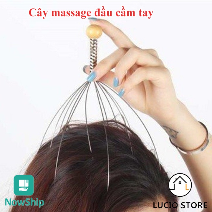 Cây Mát Xa Đầu Bằng Thép Không Gỉ Giúp Giải Tỏa Căng Thẳng